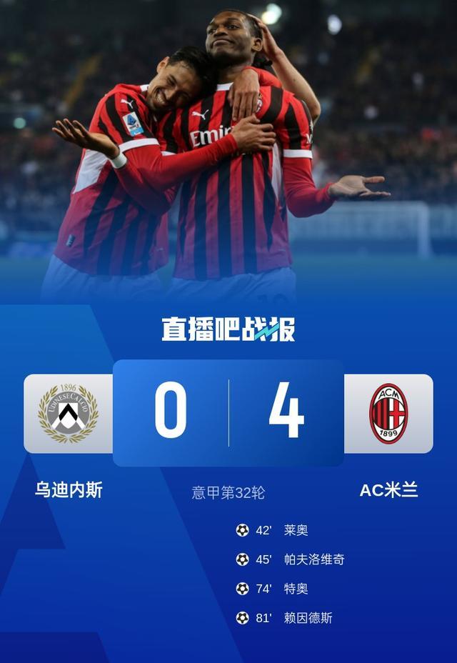 AC米兰遭受横扫，无缘下一轮淘汰赛的简单介绍